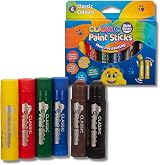 Little Brian Paint Sticks 6 Pack Assorted Colours Mess Free Twist & Paint