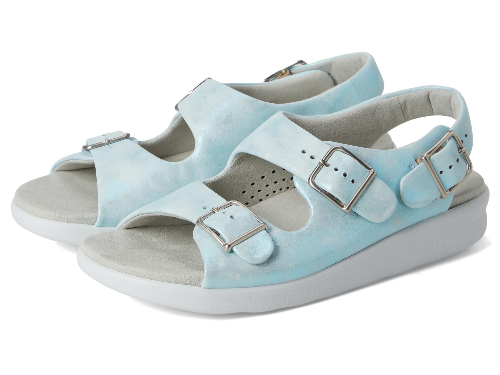 SAS Women's Relaxed Comfort Sandal Shining Sea 8.5, Narrow Image