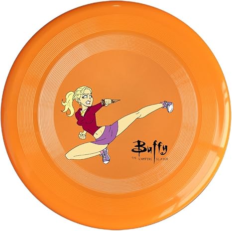 Amazon Co Jp Tezei カゼイ ベビー ペット フリスビー 投げるおもちゃ バフィーキラー 小説 イラスト かわいい オレンジ One Size 服 ファッション小物