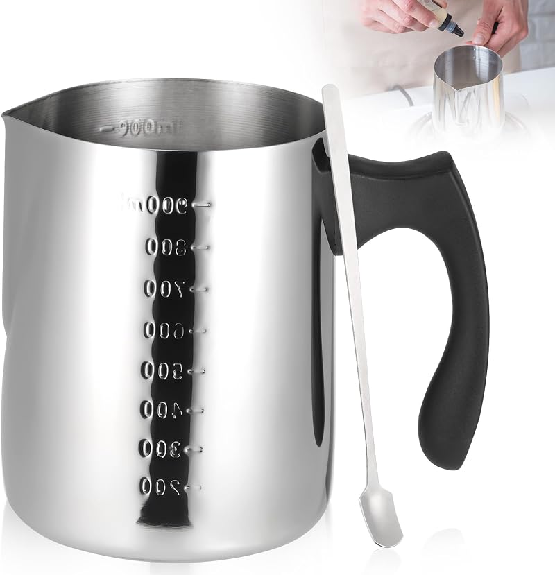 Hejo 900ML Stainless Steel Candle Wax Melting Pot with Handle