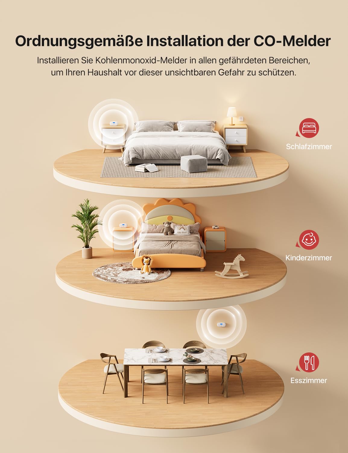 X-Sense Kohlenmonoxid Melder, TÜV Rheinland Zertifiziert, 10 Jahre Sensor, CO Melder mit austauschbarer Batterie und digitalem Display, Kohlenmonoxid-Melder mit Testknopf, XC0C-SR 8