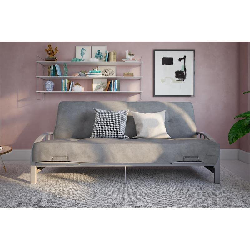 DHP Aiden Futon Metal Frame, Converts Easily To A Full Size Bed