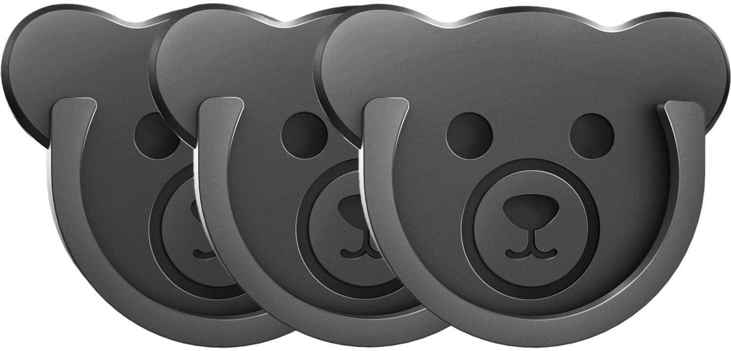 TOPGO Socket Car Mount for Phone Holder Cute Bear Style Silicone Grip Stand with Phone line Clasp for Collapsible Socket User Used on Dashboard