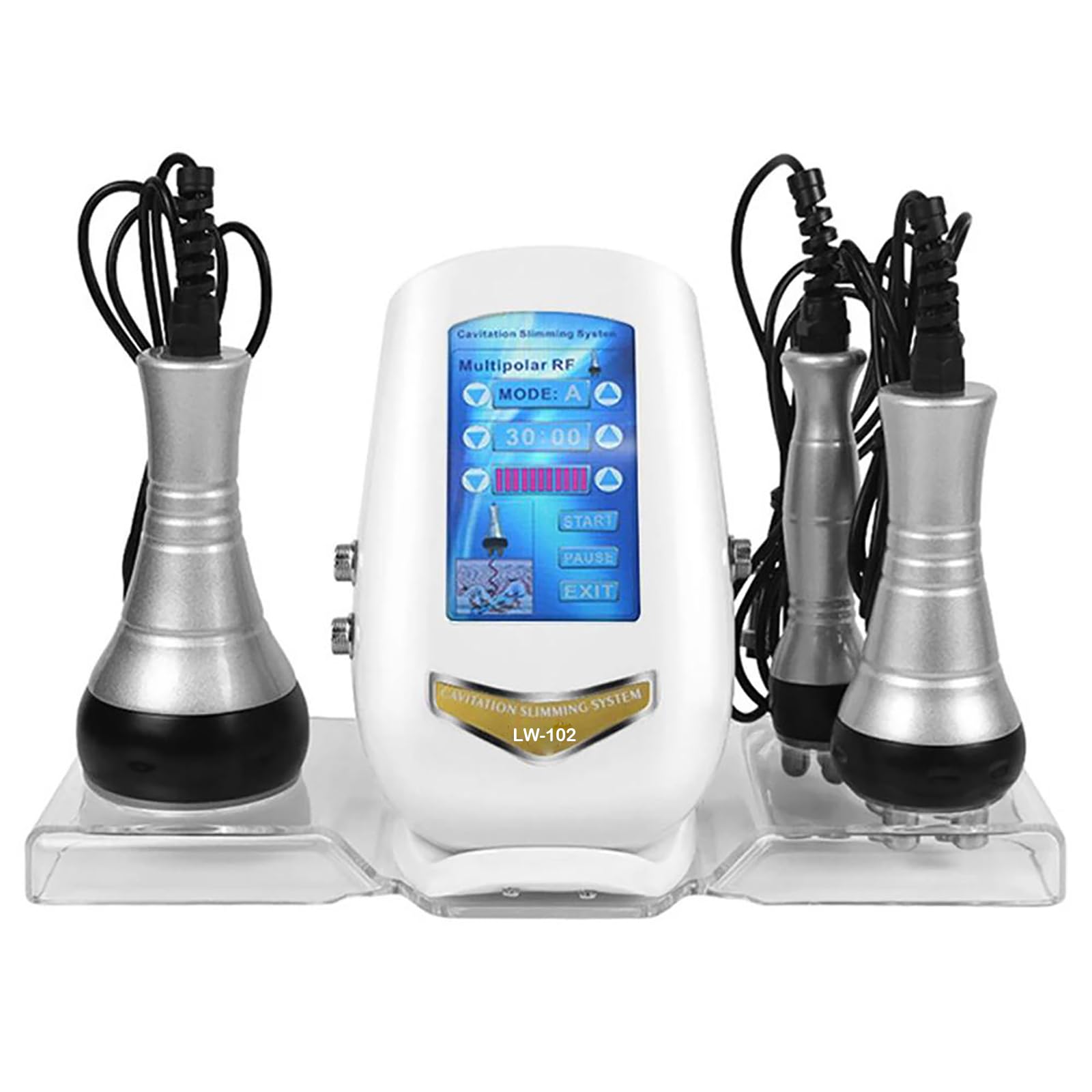 Binlingdaily Cavitation Machine, 3 in 1 Slimming Machine Radio Frequency Instrument Skin Care, Body Sculpting Machine Multifunctional Body Facial Beauty Machine for Face, Abdomen, Buttocks and Thighs