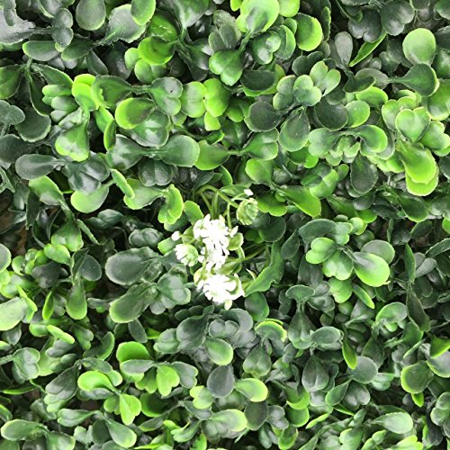 e-joy 24 Piece Cover 66 sq. ft. Artificial Topiary Hedge Plant Privacy Fence Screen Greenery Panels for Both Outdoor or Indoor, Garden or Backyard Decorations, Milan Flower - Thumbnail 2