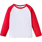 ZFZDRen 1-14Y Baby Baseball Tee Toddler Boys Girls Raglan T Shirt Kids Blouse Short Long Sleeve Casual Crew Neck Tops