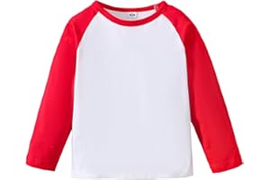 ZFZDRen 1-14Y Baby Baseball Tee Toddler Boys Girls Raglan T Shirt Kids Blouse Short Long Sleeve Casual Crew Neck Tops