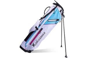 XDRIVEMAX Golf Stand Bag, Lightweight Golf Bag with Stable Stand,Compact Design Featuring Easy-Carry Shoulder Straps, 4-Way Top, Essential Storage Pockets