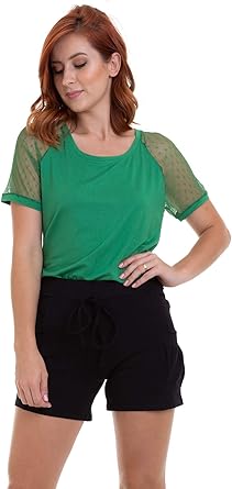 Blusa de malha verde Clearance