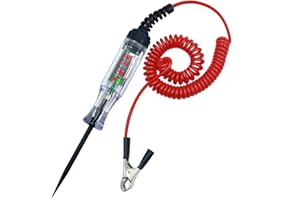 JIALANRW 3-90V DC Digital LED Circuit Tester Automotive Test Light Spring Extended can Reach up to 106 inch in Length Suitable for Voltage Testing of Automobiles, Ships, Industrial Machinery, etc.