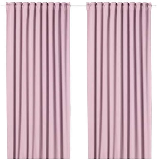 Amazon Com Ikea Majgull Blackout Curtains 1 Pair Light Pink