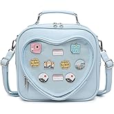 CHERRY SAUCE Dopamine Color Ita Bag Multi-Purpose Backpack Crossbody Satchel Heart Purse Kawaii Pin Display