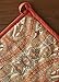 Maison d' Hermine Pot Holder 100% Cotton 8 Inch x 8 Inch with Loop Heat Resistant Hot Pads, BBQ, Baking, Grilling, Microwave, Barbeque, Kashmir Paisley - Thanksgiving/Christmas