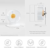 Niteangel Super Silent Hamster Wheel 8.2 Inch with Adjustable Stand Transparent view 2