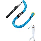 Cusprtm Golf Rope Swing Trainer, Professional Golf Swing Rope Training Aid to Improve Speed, Tempo, Rhythm, Flexibility and Strength, Golf Warm-Up Practice Equipment for Golfers of All Levels