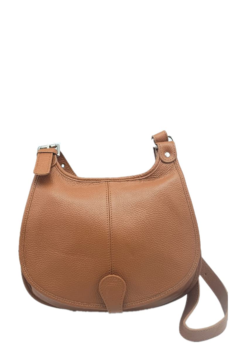 Puccio Pucci Women's TRLBC100091 Leather Bag, Camel, 30x23x7