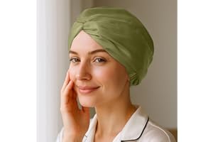 Silk Bonnet for Sleeping Women, 1PCS Double Layer Adjustable Hair Bonnet for Curly and Straight Hair
