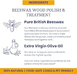 Rhoose Point Remedies Premium Beeswax Wood Polish 100ml UK Made view 5