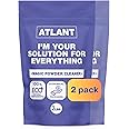 ATLANT Stain Remover (32 Oz) Unscented Magic Powder Oxygen Bleach Color Safe Limescale Animal Odor Eliminator Baby, Laundy and Kitchen Essentials (2 pack)