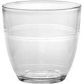 Duralex - Gigogne Clear Glass Tumbler 220 ml (7 3/4 oz) Set Of 6 Water Glasses