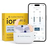 Audien Ion Pro 2 Advanced OTC Hearing Aids for Seniors &amp; Adults | Bluetooth &amp; App Control, FDA-Registered, Personalized Profiles, Halo Design, UV Sanitizing Technology, Sound Check Included