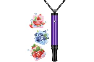 ASTOFLI Anxiety Breathing Necklace with Flavored Air – Breath Free Stress Relief Breathing Device, Meditation Necklace Gift f