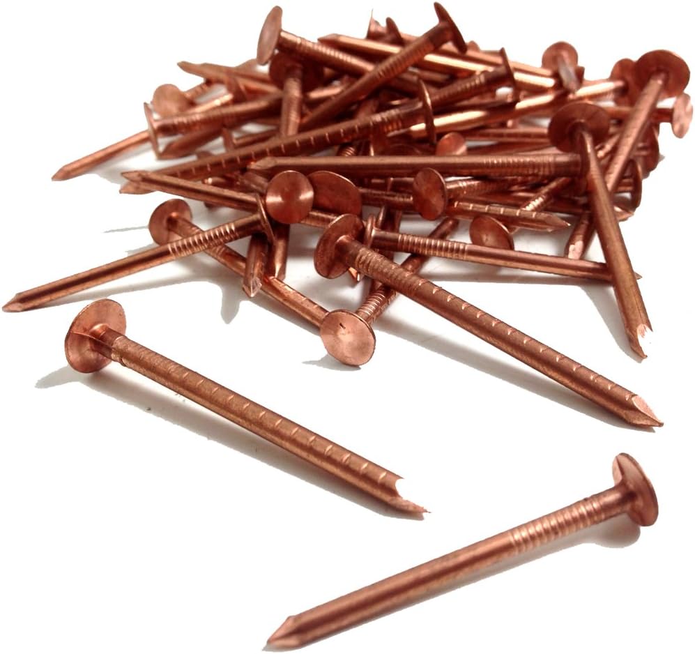 50, 50mm x 3.35mm Copper Clout Roofing Nails Also Used for Tree Stump