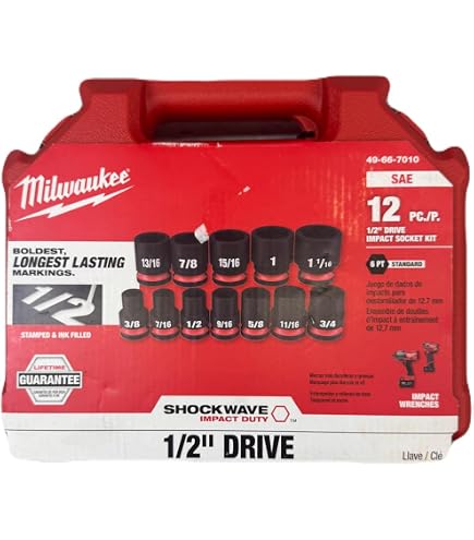 Amazon.com: Milwaukee Electric - Shockwave IMP Duty 3/4DR 22MM STD