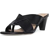Donald Pliner AYLLY Slip-On Dress Sandals 2.5” Heel Slip-On Heeled Sandals for Women, Crisscross Upper, Memory Foam Insole, Summer Heels, Comfortable Heels for Women