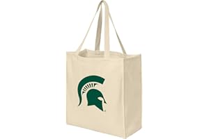 BROAD BAY Reusable Michigan State University Grocery Bags or Michigan State Shopping Bags NATURAL COTTON One Size