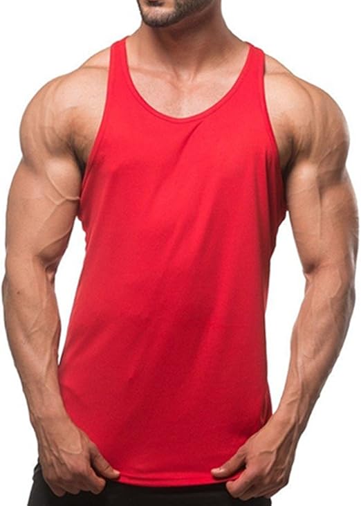 Débardeur HOTCAT Homme - Coton, Musculation, Fitness, Coupe Ajustée, Sans Manches