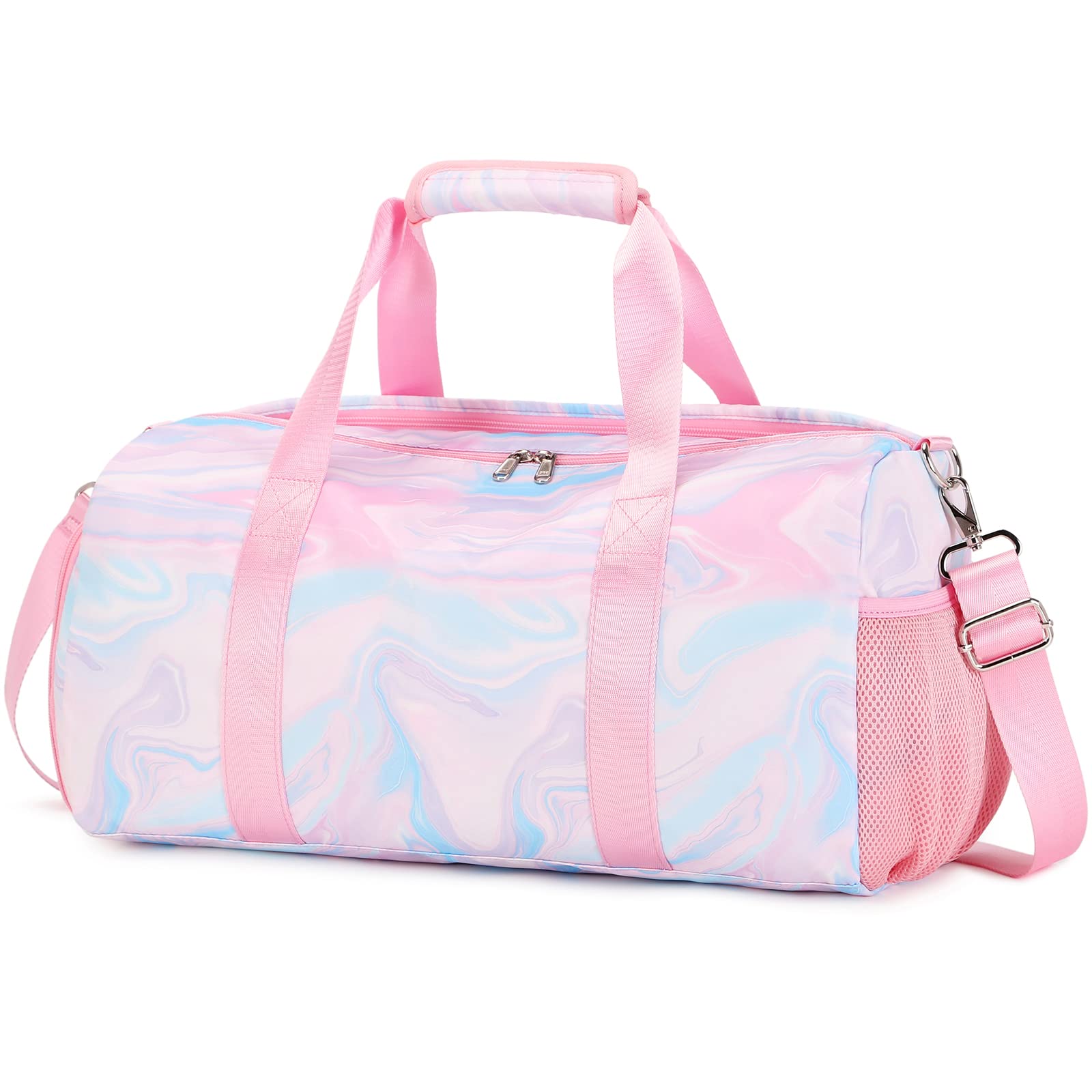 Travel Duffle Bag - Sports Weekender Overnight Dance Gymnastics Bag with Waterproof Pocket and Shoes Compartment