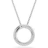 Swarovski Dextera Pendant, Pavé, Clear, Rhodium Finished