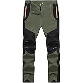 TBMPOY Men's Hiking Work Cargo Pants Lightweight Waterproof Quick Dry Outdoor Mountain Pant Fishing Camping
