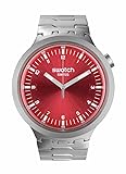 Swatch Unisex Dress Red Stainless Steel Quartz Big