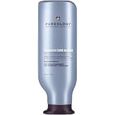 Pureology Strength Cure Blonde Purple Conditioner, For Blonde, Damaged & Color-Treated Hair, Neutralizes Brassy, Yellow & Ora