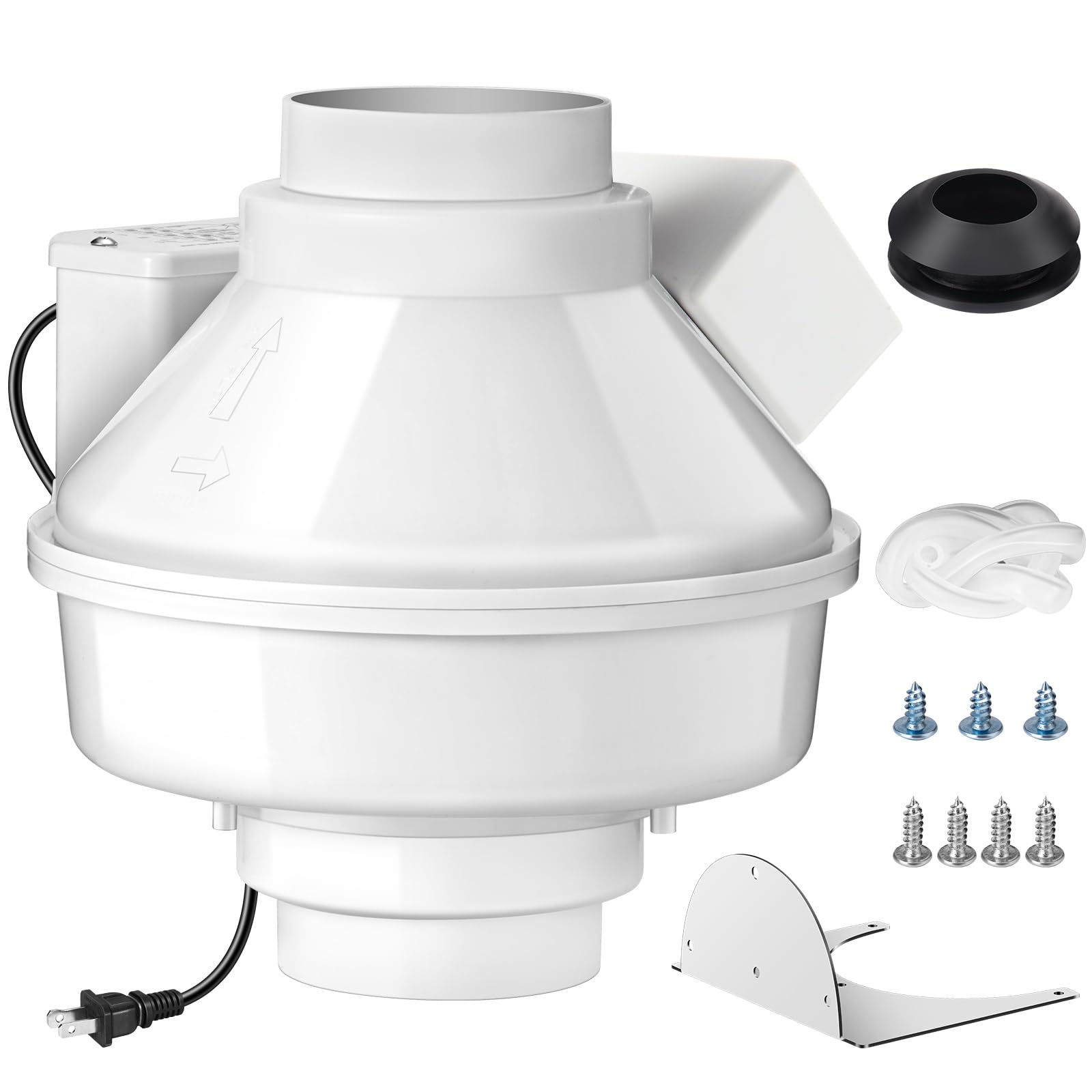 Photo 1 of Dryer Booster Fan with Auto On/Off Pressure Sensor-4” DBF 110 Inline Dryer Vent Booster for Long Duct Runs for Indoor/Outdoor, Reduces Drying Time & Lint Buildup 167 CFM