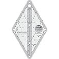 Creative Grids 60 Degree Tiny Diamond Ruler CGR60DIATINY, Clear