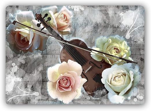 Feeby Blechschild Blumen Bilder Modern Deko Garten Beige 40x30 Cm Amazon De Kuche Haushalt