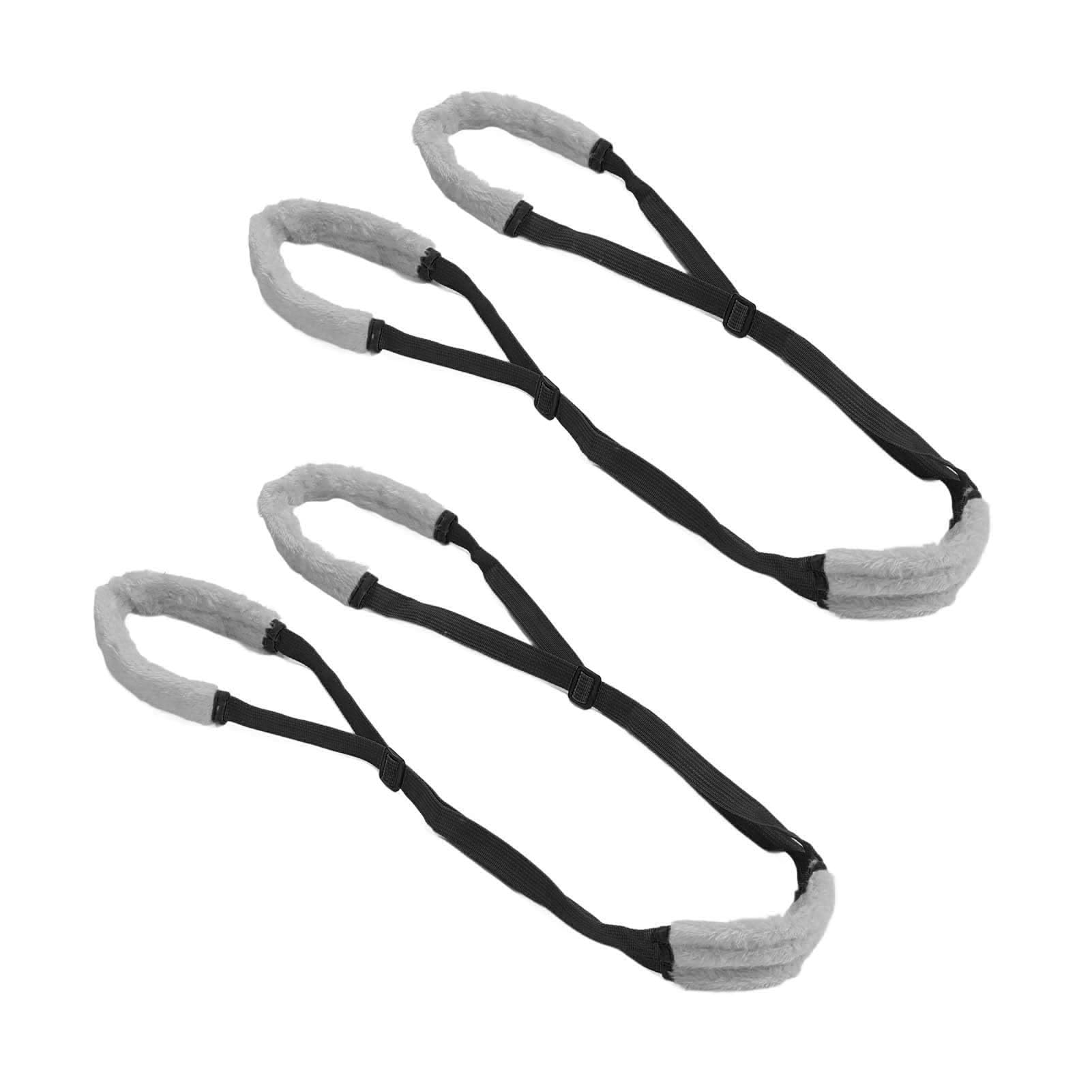 2 Pack Dog Support Harness, Portable Dog Lift Support Harness Pet Rear Support Carry Sling Comfortable Wear Sling with Adjustable Buckle for Pet Back Legs (Black)
