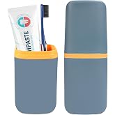 COMNICO Travel Toothbrush Cup Case Portable PP Seal Tooth Brush Holders Cover Multi-Function Toothpaste Storage Container Cup