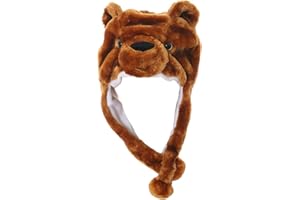 JOYHY Unisex Winter Plush Ear Flap Animal Hats