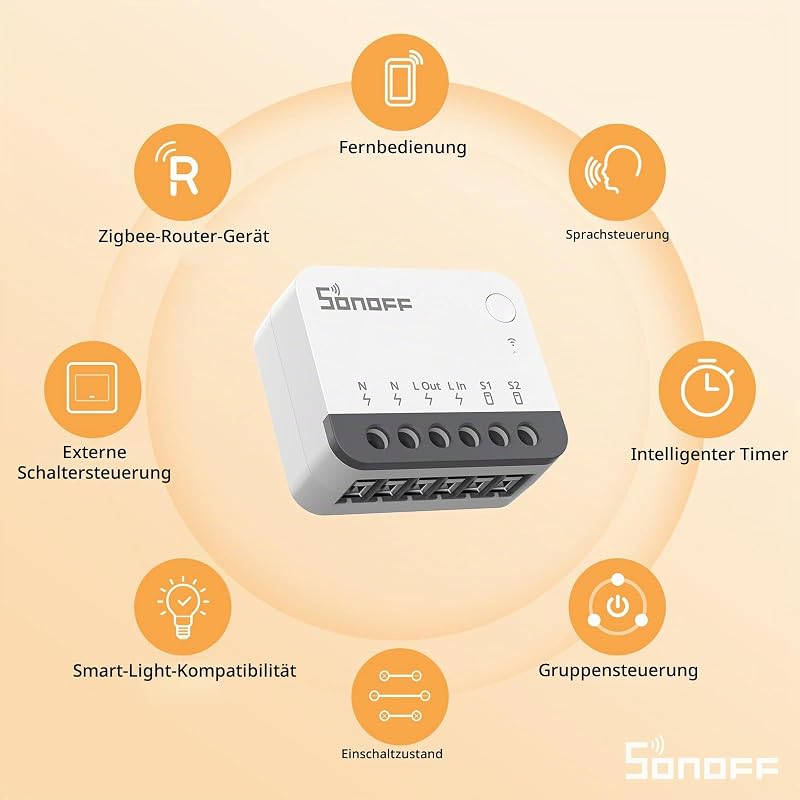 Zigbee Smart Switch, funktioniert mit Alexa & Google Home, 2 PACK, erfordert ZigBee Gateway, erfordert neutrale Leitung