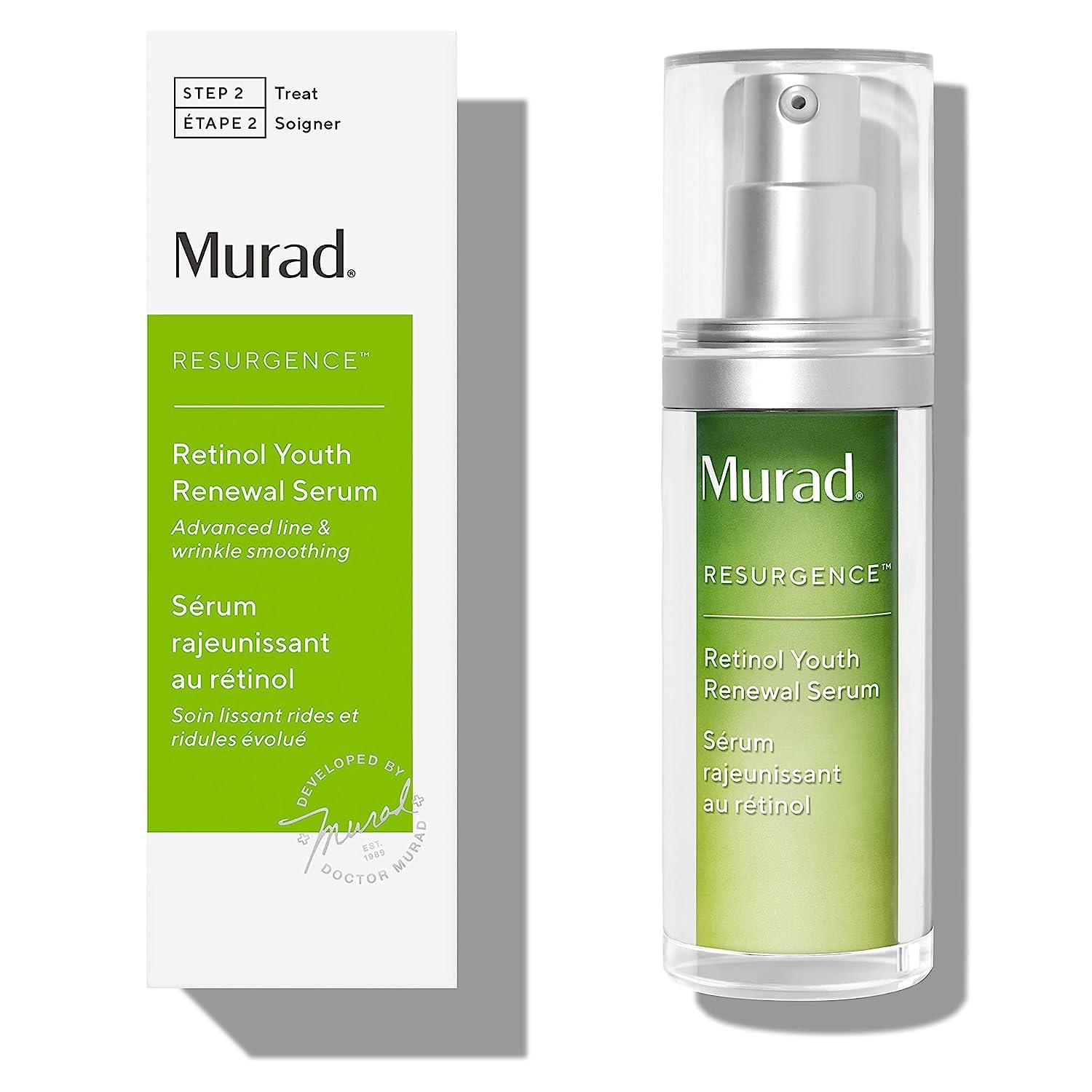 Murad Retinol Youth Renewal Serum 30ml - Fast-Acting Retinol Serum for Face - Reduces Wrinkles, Firms & Smooths Skin - Gentle Nightly Use - Improves Lines & Skin Texture - Premium Skincare