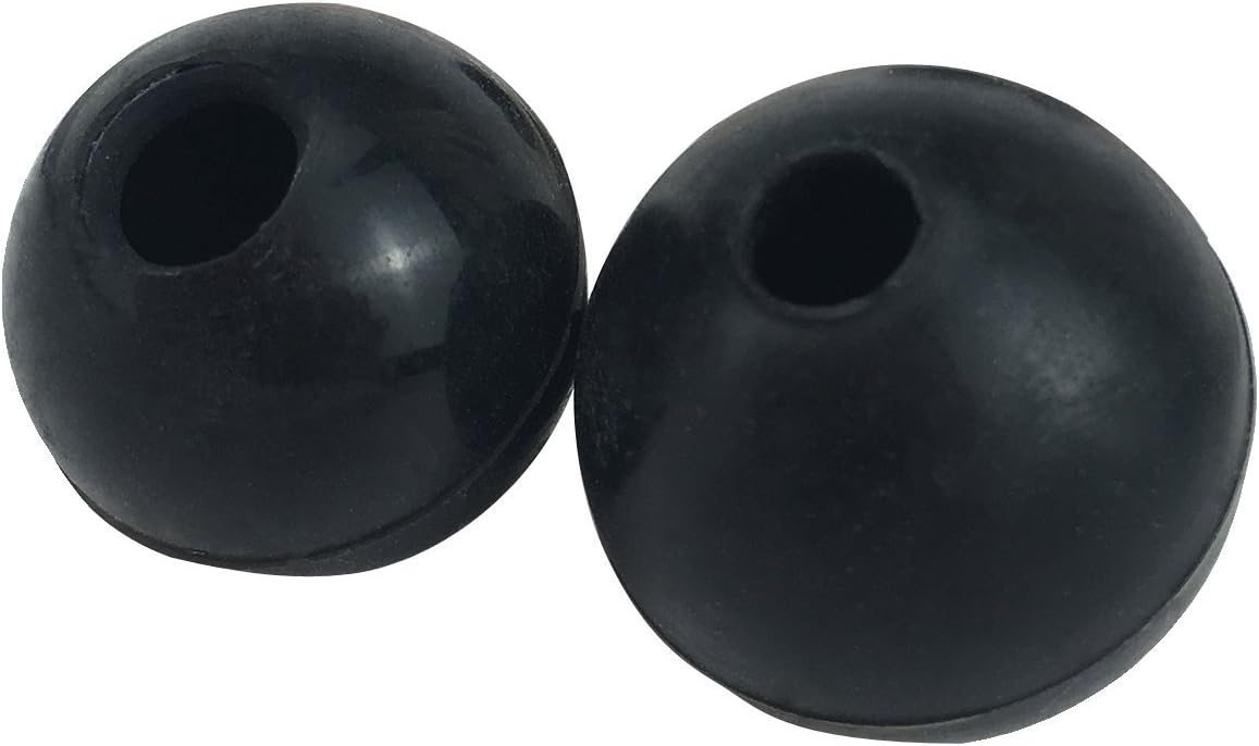 Tourbon Rifle Grip Bolt Knob Black Rubber Ball (Pack of 2 Pieces