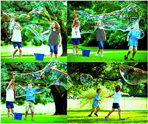 BUBBLETHING-Big-Bubbles-Kit-Includes-Giant-Wand-Big-Bubble-Mix-Tips-Tricks-Outdoor-Toy-for-Kids-Family-All-Ages-Bubbles-Biggest-by-Far-See-Our-Videos