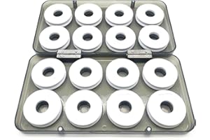 LDEXIN 16pcs Fishing Line Spool Case Holder Fly Fishing and Rigging Foam Spools Sponge Organizer Storage Accessories for Fish