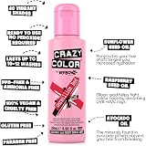 Crazy Color Vermillion Red Semi-Permanent Hair Dye 200ml Vegan Formula view 4