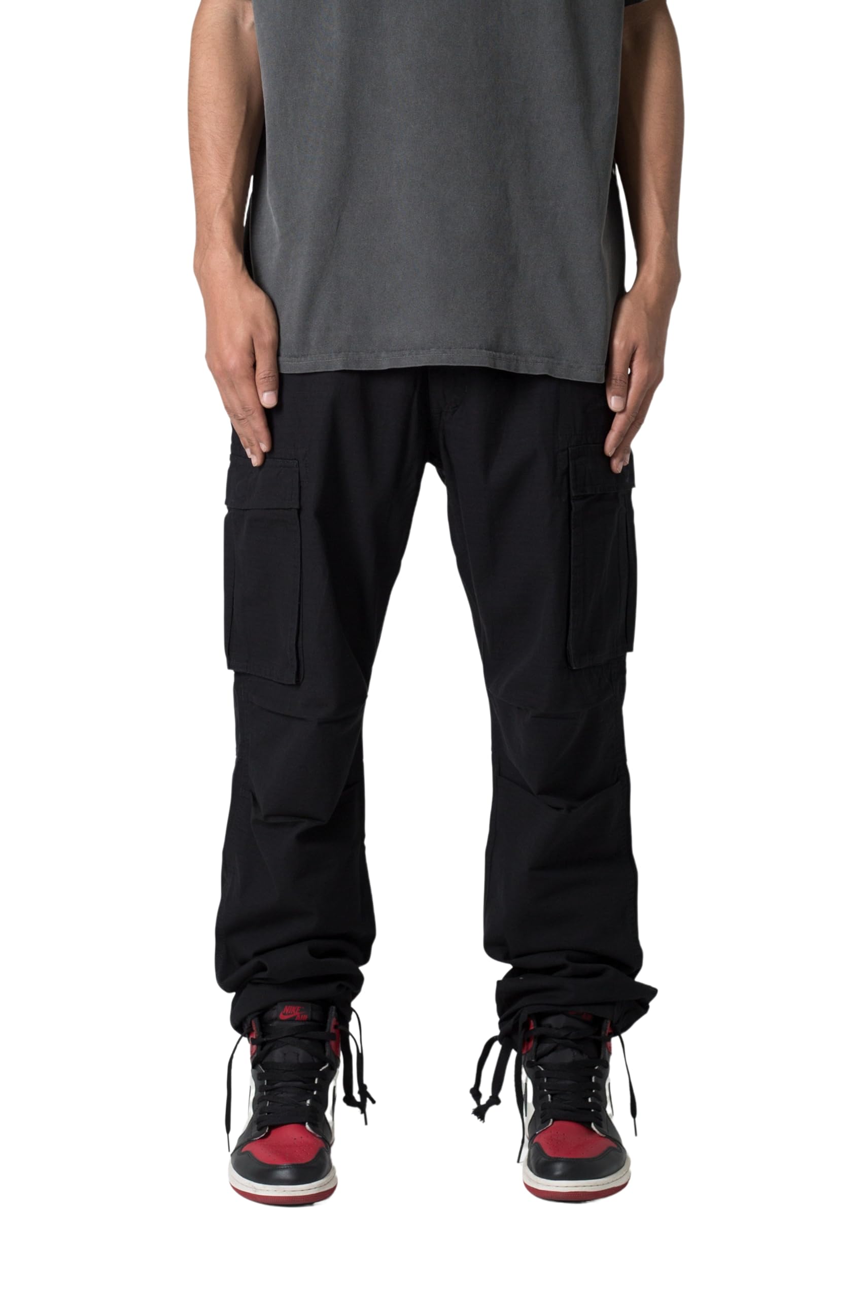 mnml Men’s Vintage Cargo Pants, Black