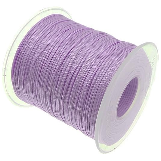 My-Bead 90m Nylonband Kordel 1mm flieder wasserfest Nylonschnur Top Qualität Schmuckherstellung basteln DIY